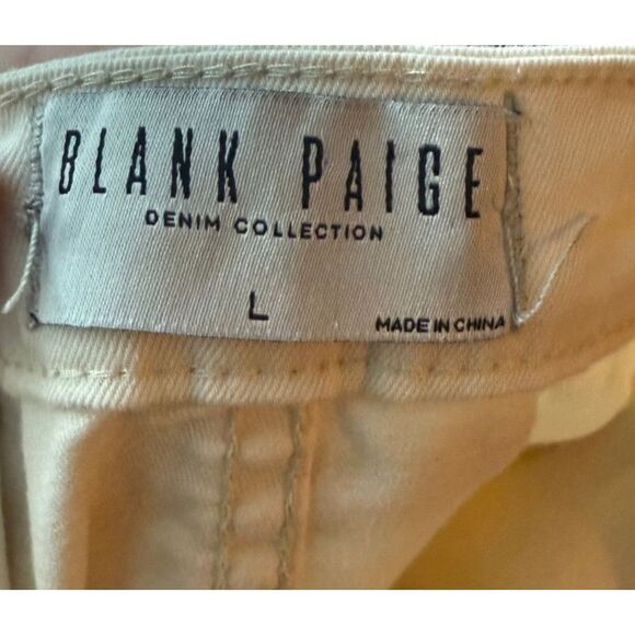 Flare Jeans Bell Bottoms Blank Paige Cream Size Large Stretch‎ - Picture 6 of 7